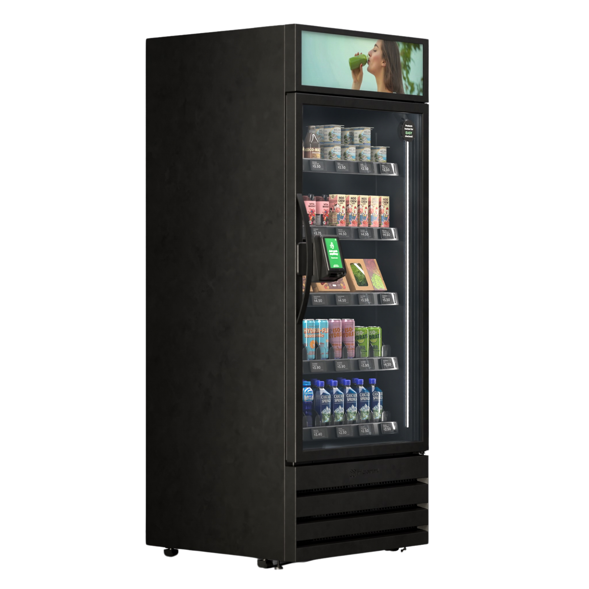 Standard black Smart Vending Machine cabinet